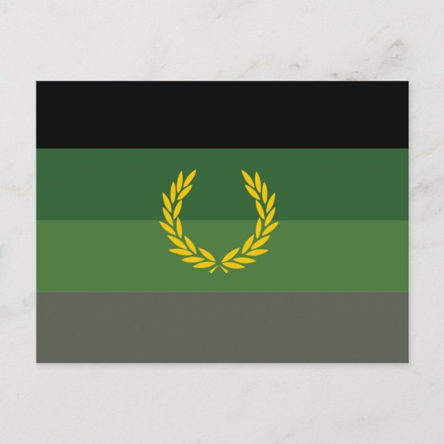 Einheitliche Militärflagge Postkarte (Vorderseite)