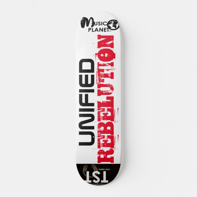 EINHEITLICHE REBELUTION Skateboard (Vorderseite)