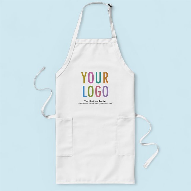 Einheitliche Werbung für Logos für Unternehmen mit Lange Schürze (MISOOK White Apron with Logo)