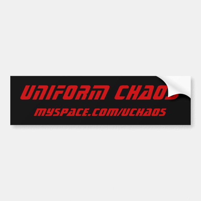 Einheitlicher Chaos-Autoaufkleber - besonders Autoaufkleber (Vorne)