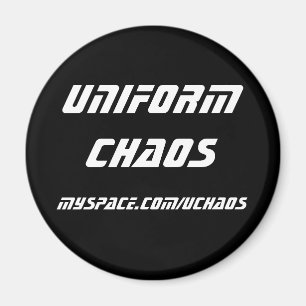 Einheitlicher Chaosmagnet - Weiß Magnet