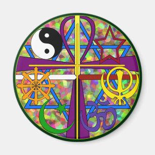 Einheits-Angelegenheiten-Symbole Magnet