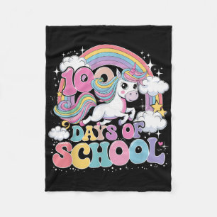 Einhorn 100 Tage der Schule 100. Tag der Schule Te Fleecedecke