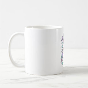 Einhorn-Abenteuer-Horn aktiviert süße Pastell-Graf Kaffeetasse