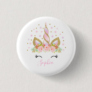 Einhorn-Abzeichen Einhorn-Geschenk Party Pin Pink  Button