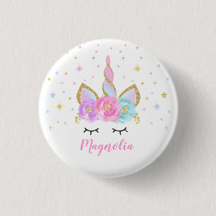 Einhorn-Abzeichen Einhorn-Geschenk Party Pin Pink  Button