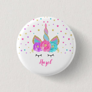 Einhorn-Abzeichen Einhorn-Geschenk Party Pin Pink  Button