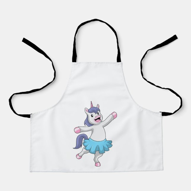 Einhorn als Ballerina im Ballett Schürze (Vorderseite)
