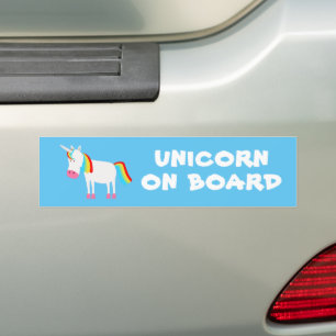 Einhorn an Bord Autoaufkleber