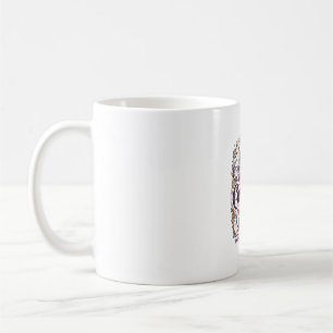 Einhorn, angetrieben von Neugier und Glitter Styli Kaffeetasse
