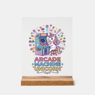 Einhorn-Arcade-Maschine Einhorn-Druckfertige POD-K Acrylschild