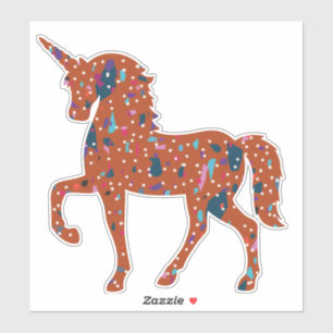 Einhorn Art Aufkleber