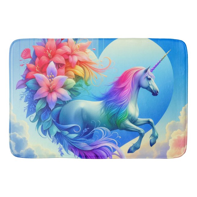 Einhorn Art Badematte (Vorderseite)