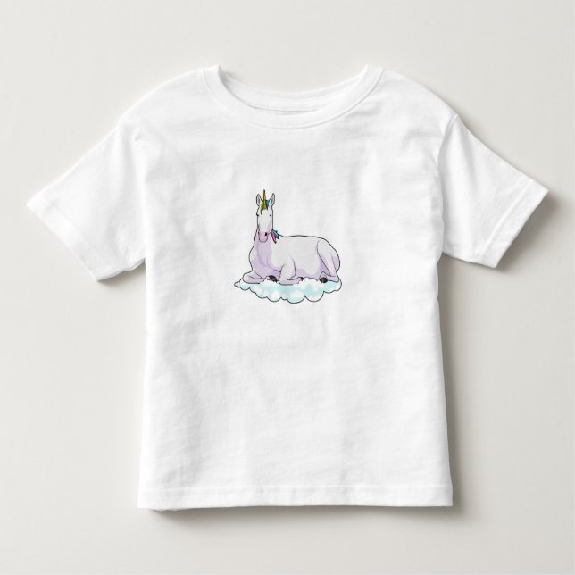 Einhorn auf der Cloud Kleinkind T-shirt (Vorderseite)