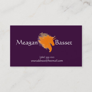 Einhorn auf Feuer Visitenkarte