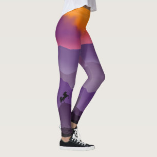 Einhorn auf Gebirgskette Leggings