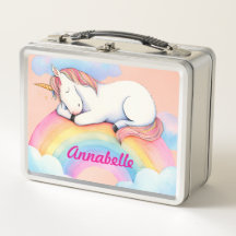 Einhorn auf Regenbogenwolken, Mädchen, Personalisi