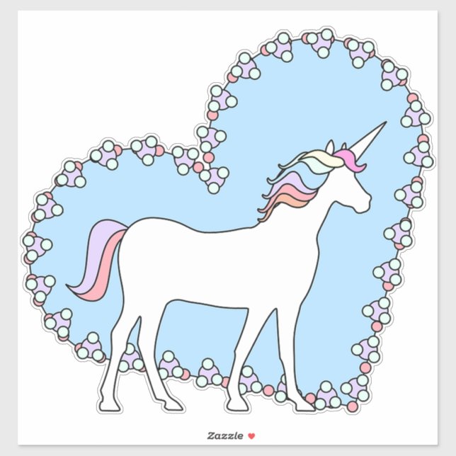 Einhorn Aufkleber (Blatt)
