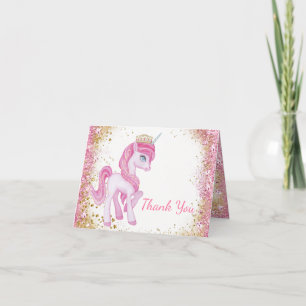 Einhorn-Baby-Shower-Dankeskarten Dankeskarte