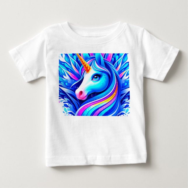 Einhorn Baby T-shirt (Vorderseite)