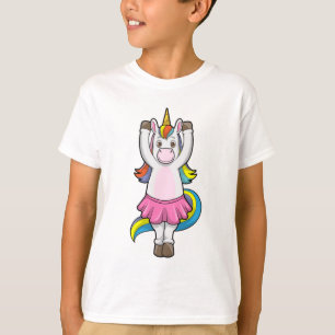 Einhorn beim Ballett-Tanz mit dem Rock T-Shirt