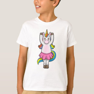 Einhorn beim Ballett-Tanz mit dem Rock T-Shirt