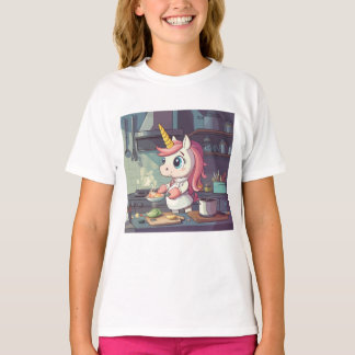Einhorn beim Kochen T-Shirt