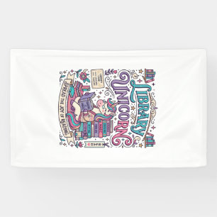 Einhorn-Bibliothek Einhorn Farbige POD-Kunst_1 Banner