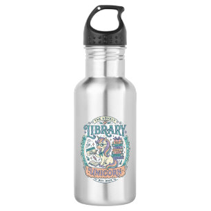 Einhorn-Bibliothek Einhorn Whimsical Grafik T-Shir Edelstahlflasche