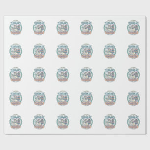 Einhorn-Bibliothek Einhorn Whimsical Grafik T-Shir Geschenkpapier