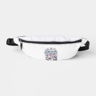 Einhorn-Bibliothekar der Magie-Druckfertige Beklei Bauchtasche
