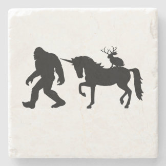 Einhorn, Bigfoot, Jackalope Steinuntersetzer