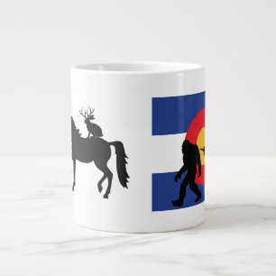 Einhorn, Bigfoot und Jackalope Jumbo-Tasse