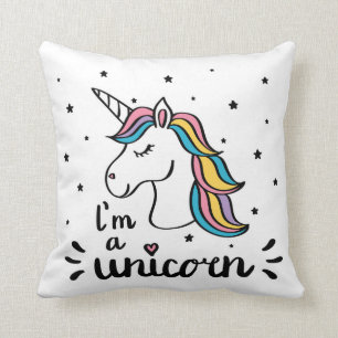 Einhorn   bin ich ein Einhorn Kissen