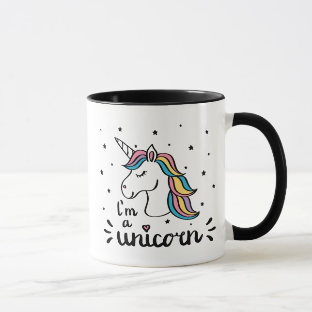 Einhorn | bin ich ein Einhorn Tasse (Rechts)