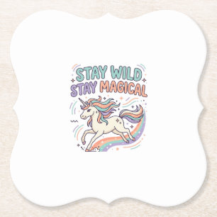 Einhorn Bleib Wild Bleib Magisch Trendy Produkt Gr Untersetzer