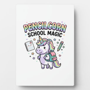 Einhorn Bleistiftstiel Schule Magie Charmante Merc Fotoplatte