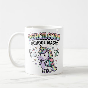 Einhorn Bleistiftstiel Schule Magie Charmante Merc Kaffeetasse