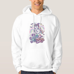 Einhorn Boo-Einhorn Premium Vektor Vektordesign_1 Hoodie