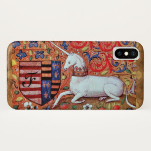 EINHORN Braunes Pergament-Monogramm Case-Mate iPhone Hülle