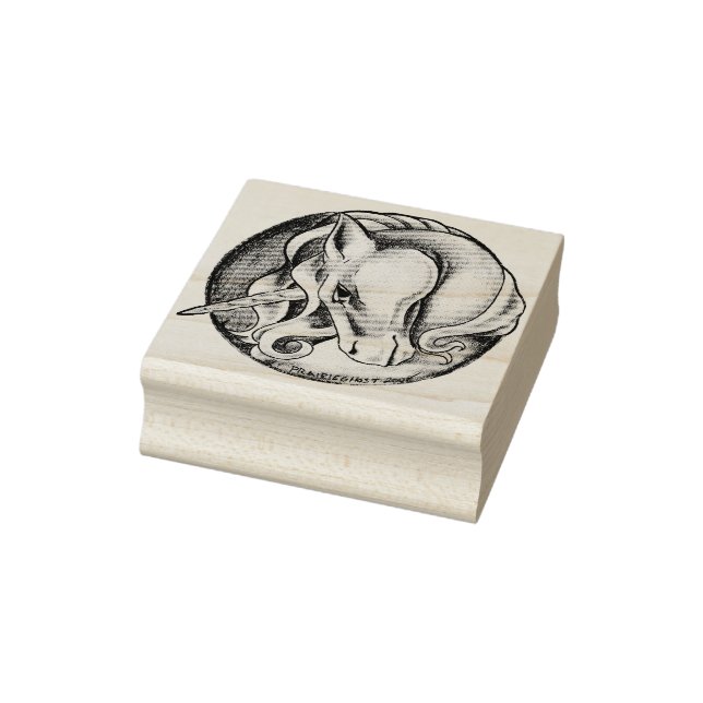 Einhorn-Briefmarke Gummistempel (Stempel)