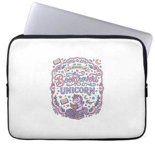 Einhorn Buchliebhaber Einhorn Spielerei Süßes Gesc Laptopschutzhülle