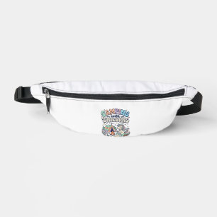 Einhorn Camping mit Einhörnern Kawaii Aufkleber un Bauchtasche
