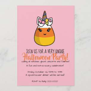 Einhorn Candy Corn Einladung ~ der Unicandycorn!