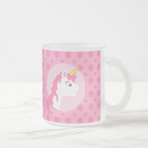 Einhorn Cartoon Mattglastasse
