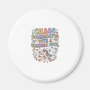 Einhorn-Chaos-Koordinator mit einer Einhorn-Seele  Magnet