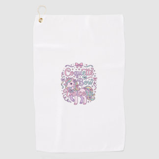Einhorn Coquette Schleife Einhorn Niedlich Pastell Golfhandtuch