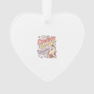 Einhorn Cowboy Stiefel Einhorn Whimsical Zazzle De Ornament