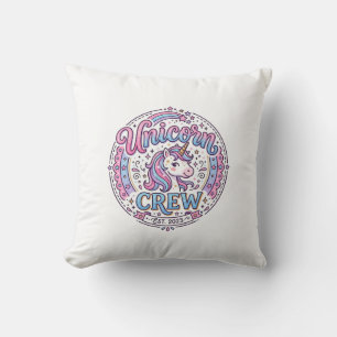 Einhorn-Crew lustiger Druck auf Anfrage Design_1 Kissen