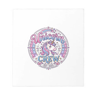 Einhorn-Crew lustiger Print-on-Demand-Design_1 Notizblock